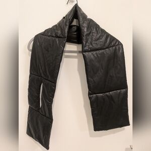 Faux Leather Scarf